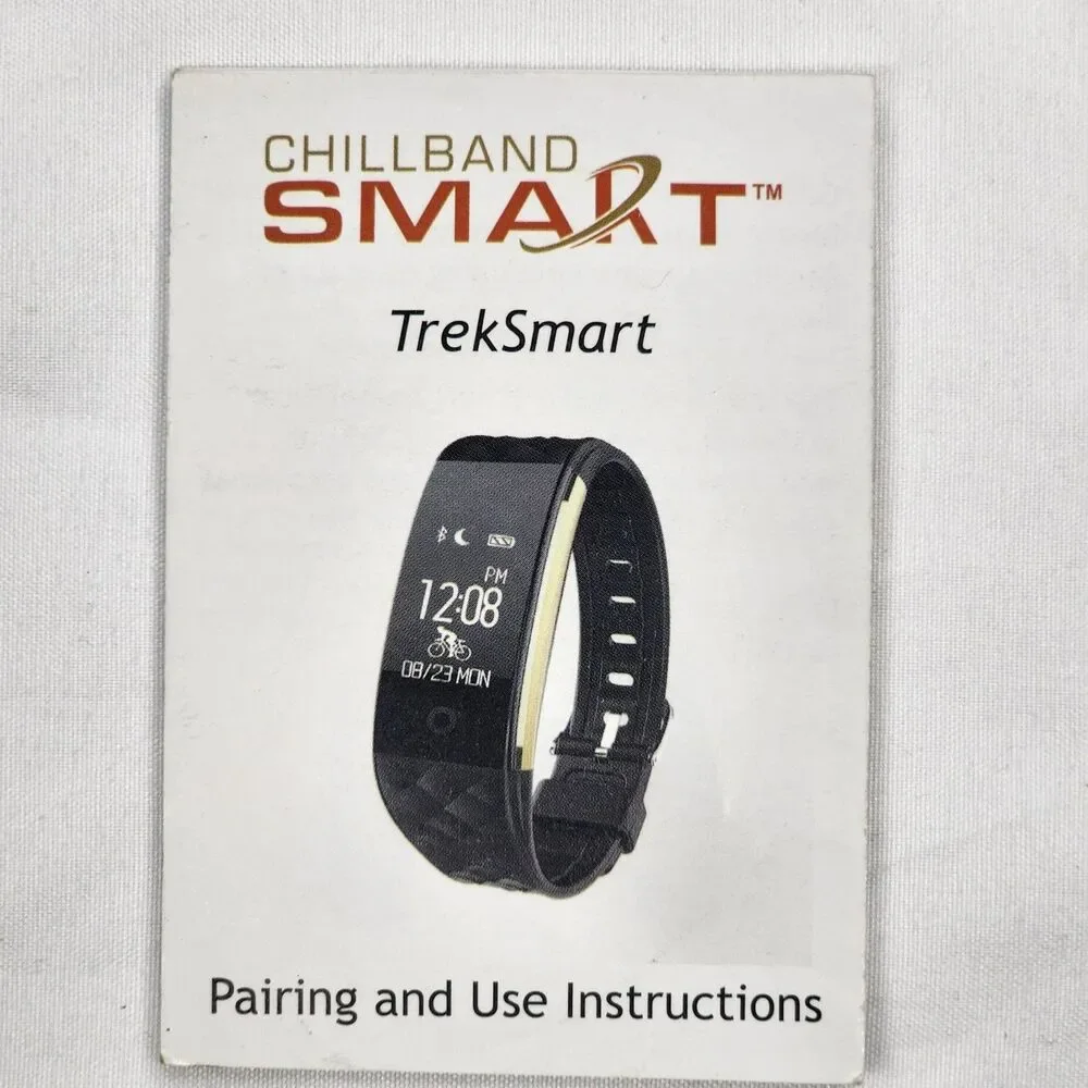 Treksmart watch wristband Chillband smart black adjustable